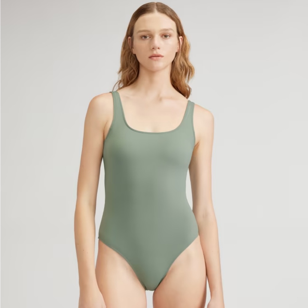 Everlane Square-Neck One-Piece Swimsuit